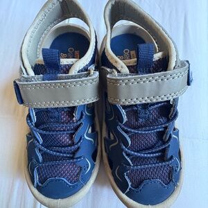 OshKosh B'gosh Navy and Tan Kids Sneakers